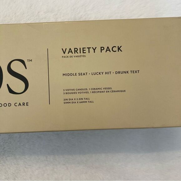 Haps Mood Care Votive Trio Candles Set of 3 Reusable Ceramic Sand Vessel - Picture 8 of 13